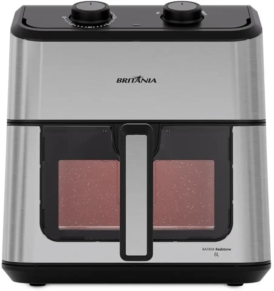 Air Fryer Britânia 8L Redstone Quadrada